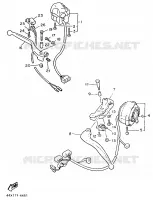 COMMODO / LEVIER pour Yamaha XJ900F de 1987