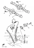 ARBRE A CAMES / CHAINE DE DISTRIBUTION pour Yamaha XJ900F de 1987