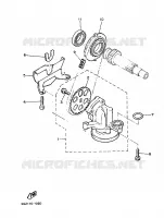 POMPE A HUILE pour Yamaha XJ900F de 1987