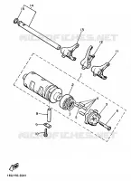 BARILLET DE SELECTION / FOURCHETTES pour Yamaha XJ900F de 1989