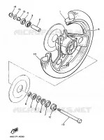 ROUE AVANT pour Yamaha XJ900F de 1989