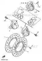 ETRIER DE FREIN AVANT pour Yamaha XJ900F de 1989