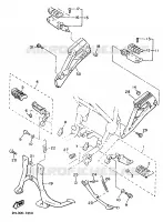 SUPPORT / REPOSE PIEDS pour Yamaha XJ900F de 1989