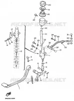 MAITRE CYLINDRE DE FREIN ARRIERE pour Yamaha XJ900F de 1989