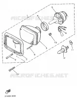 PHARE  pour Yamaha XJ900F de 1989