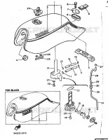 RESERVOIR A ESSENCE pour Yamaha XJ900F de 1989