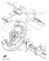 ROUE ARRIERE pour Yamaha XJ900F de 1989