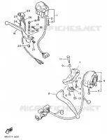 COMMODO / LEVIER pour Yamaha XJ900F de 1989