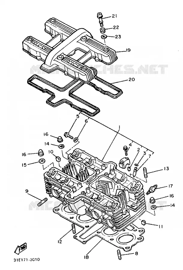 RADIATEUR D'HUILE / ECHANGEUR Yamaha MOTO 900 1992 XJ  XJ900F