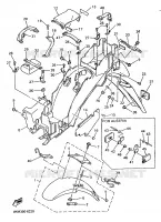 GARDE BOUE pour Yamaha XJS 900 DIVERSION de 1996