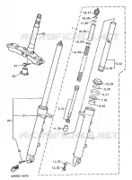 FOURCHE pour Yamaha XJS 900 DIVERSION de 1996
