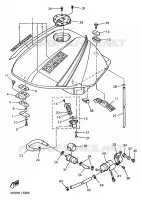RESERVOIR A ESSENCE pour Yamaha XJS 900 DIVERSION de 1996