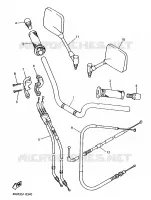 GUIDON ET CABLES pour Yamaha XJS 900 DIVERSION de 1996