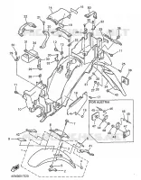 GARDE BOUE pour Yamaha XJS 900 DIVERSION de 1997