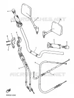 GUIDON ET CABLES pour Yamaha XJS 900 DIVERSION de 1997