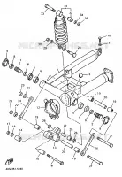 BRAS OSCILLANT / AMORTISSEUR pour Yamaha XJS 900 DIVERSION de 1997