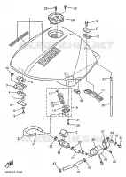 RESERVOIR A ESSENCE pour Yamaha XJS 900 DIVERSION de 1997