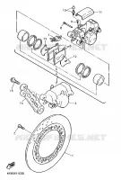 ETRIER DE FREIN ARRIERE pour Yamaha XJS 900 DIVERSION de 1997