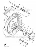 ROUE ARRIERE pour Yamaha XJS 900 DIVERSION de 1997