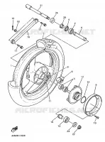 ROUE ARRIERE pour Yamaha XJS 900 DIVERSION de 1997