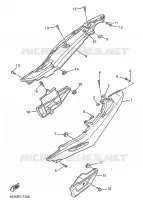 COUVERCLE LATERAL pour Yamaha XJS 900 DIVERSION de 1997