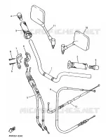 GUIDON ET CABLES pour Yamaha XJS 900 DIVERSION de 1997