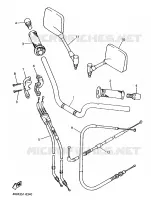 GUIDON ET CABLES pour Yamaha XJS 900 DIVERSION de 1997