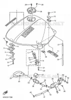 RESERVOIR A ESSENCE pour Yamaha XJS 900 DIVERSION de 1997