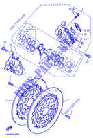 ROUE AVANT / ETRIER DE FREIN pour Yamaha XJR1200 de 1996