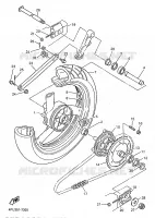 ROUE ARRIERE pour Yamaha XJR1200 de 1998
