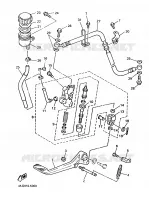 MAITRE CYLINDRE DE FREIN ARRIERE pour Yamaha XJR1200 de 1998