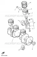 VILEBREQUIN / PISTON pour Yamaha XJR1200SP de 1997
