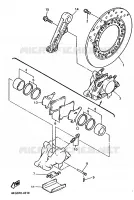 ETRIER DE FREIN ARRIERE pour Yamaha XJR1200SP de 1997