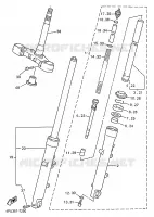 FOURCHE pour Yamaha XJR1200SP de 1997
