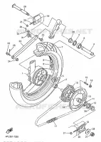 ROUE ARRIERE pour Yamaha XJR1200SP de 1997