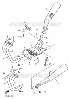 ECHAPPEMENT pour Yamaha XJR1200SP de 1998