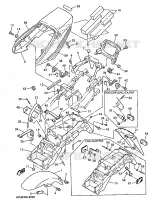 GARDE BOUE pour Yamaha XJR1200SP de 1998