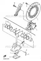 ETRIER DE FREIN ARRIERE pour Yamaha XJR1200SP de 1998
