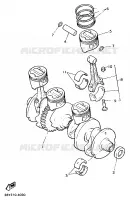 VILEBREQUIN / PISTON pour Yamaha XJR1200SP de 1998