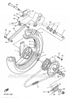 ROUE ARRIERE pour Yamaha XJR1200SP de 1998
