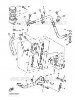 MAITRE CYLINDRE DE FREIN ARRIERE pour Yamaha XJR1200SP de 1998