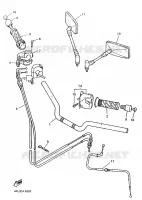 GUIDON ET CABLES pour Yamaha XJR1200SP de 1998