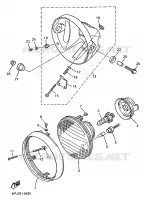 PHARE  pour Yamaha XJR1200SP de 1998