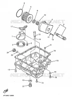 FILTRE A HUILE pour Yamaha XJR1200SP de 1998