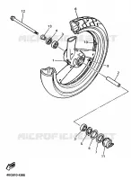 ROUE AVANT pour Yamaha XJR1200SP de 1998