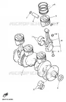 VILEBREQUIN / PISTON pour Yamaha XJR1200SP de 1998