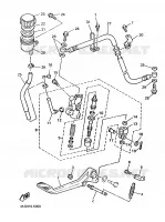 MAITRE CYLINDRE DE FREIN ARRIERE pour Yamaha XJR1200SP de 1998
