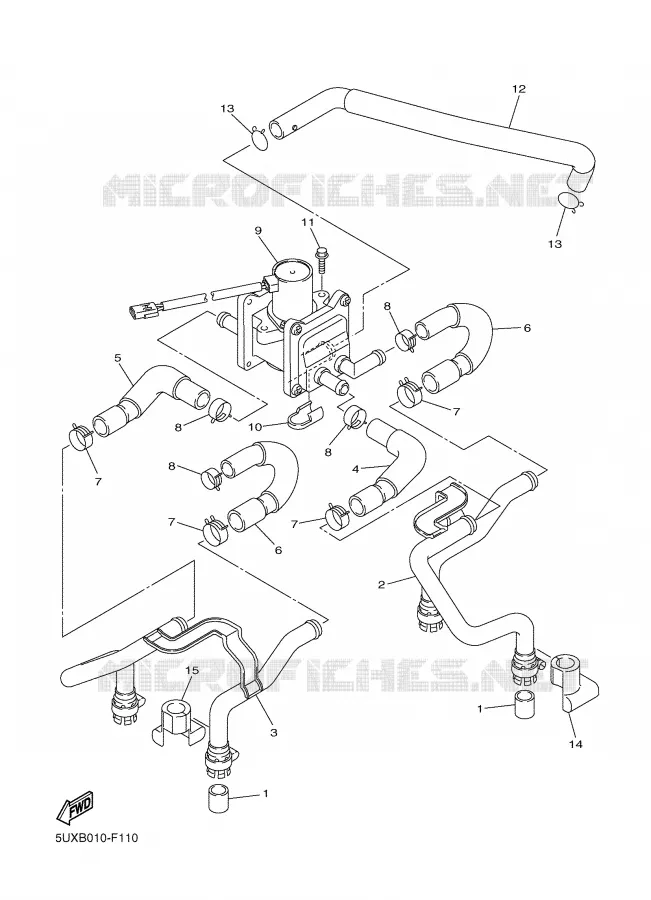 SYSTÈME D'ADMISSION D'AIR AIS Yamaha MOTO 1300 2008 XJR  XJR1300