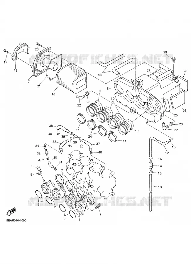 ADMISSION Yamaha MOTO 1300 2005 XJR  XJR1300T
