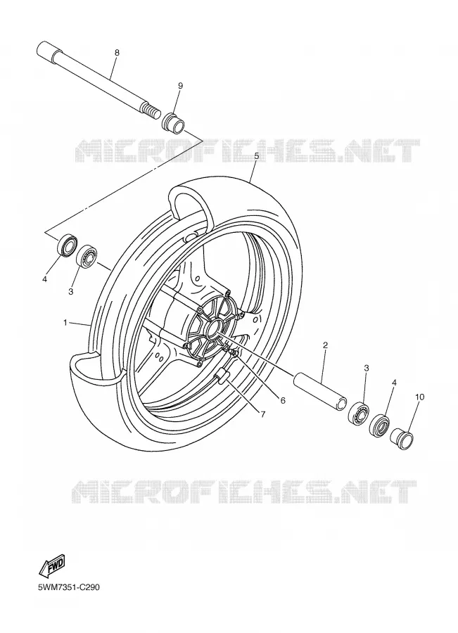 ROUE AVANT Yamaha MOTO 1300 2006 XJR  XJR1300V
